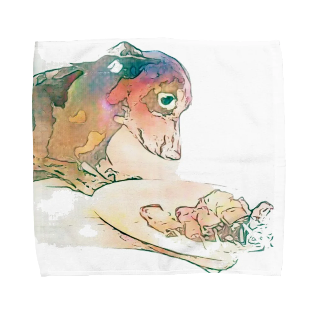 kappappaquaのこいぬのチビ Towel Handkerchief