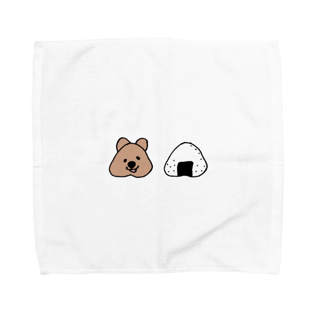 わらびやのクオッカワラビーとおにぎり Towel Handkerchief