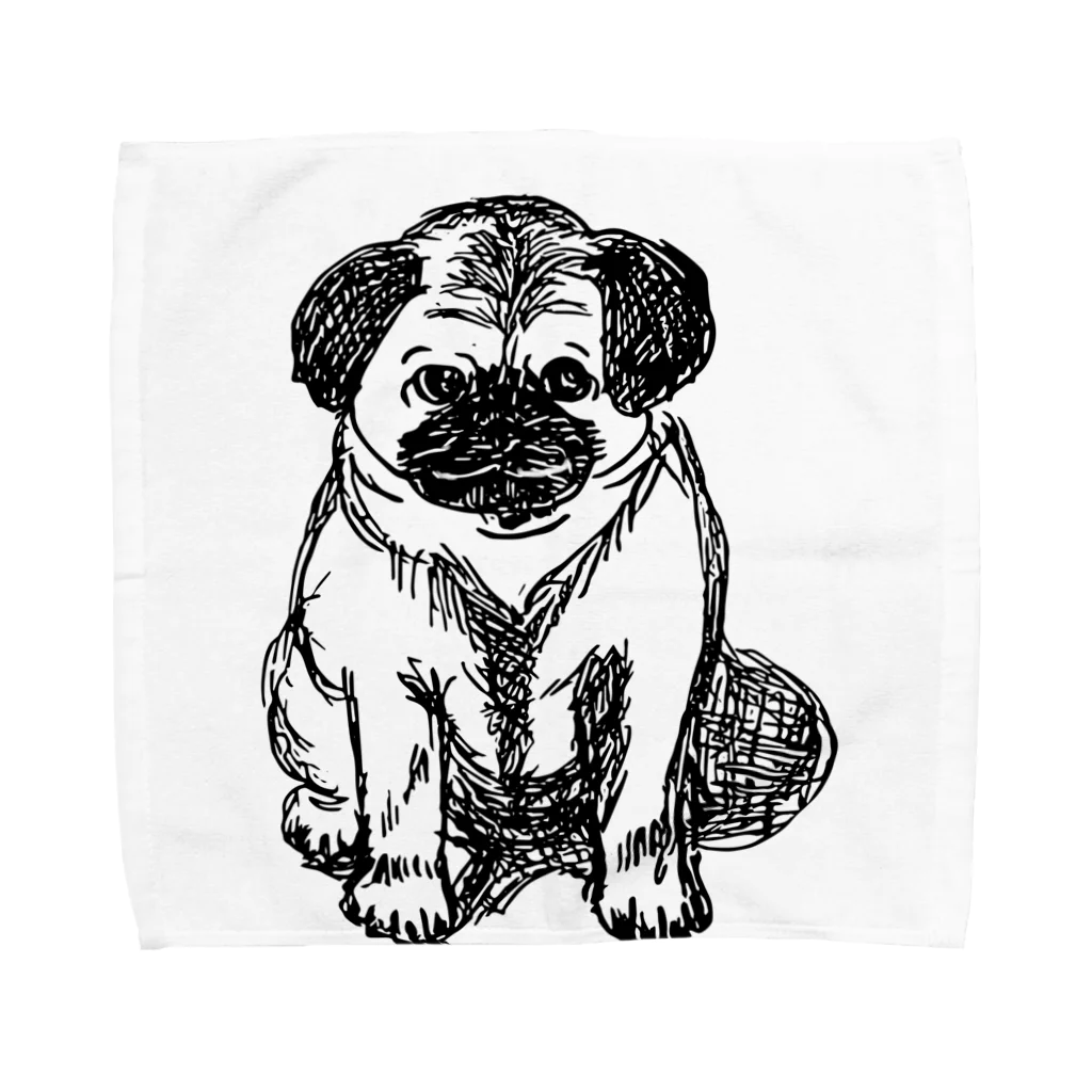 tommyaimieのリアルパグたん Towel Handkerchief