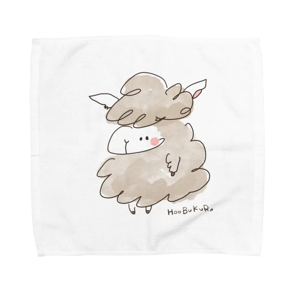HOOBUKUROのゆる羊 Towel Handkerchief