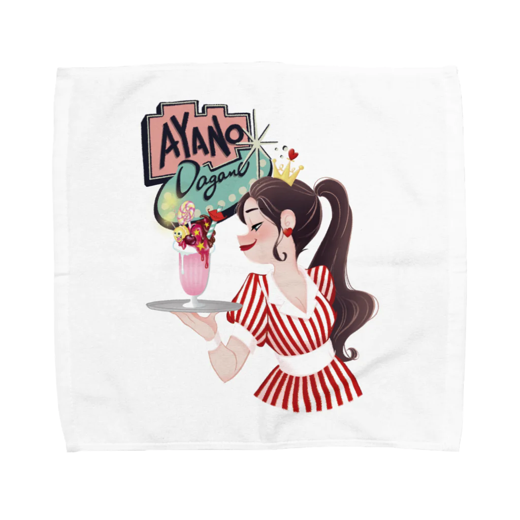 ayanodaganeのＤＩＮＥＲ ＤＡＧＡＮＥ Towel Handkerchief