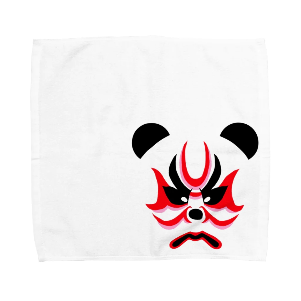 日々好日屋2号店の隈取りパンダ Towel Handkerchief