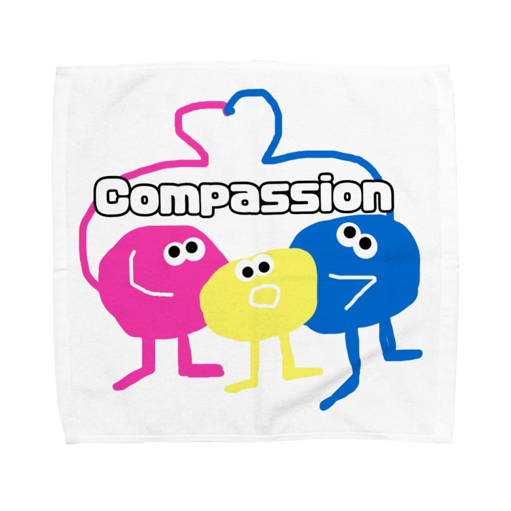 Compassion 思いやり 母ちゃんの気まぐれイラスト Rinrin Tatta のタオルハンカチ通販 Suzuri スズリ