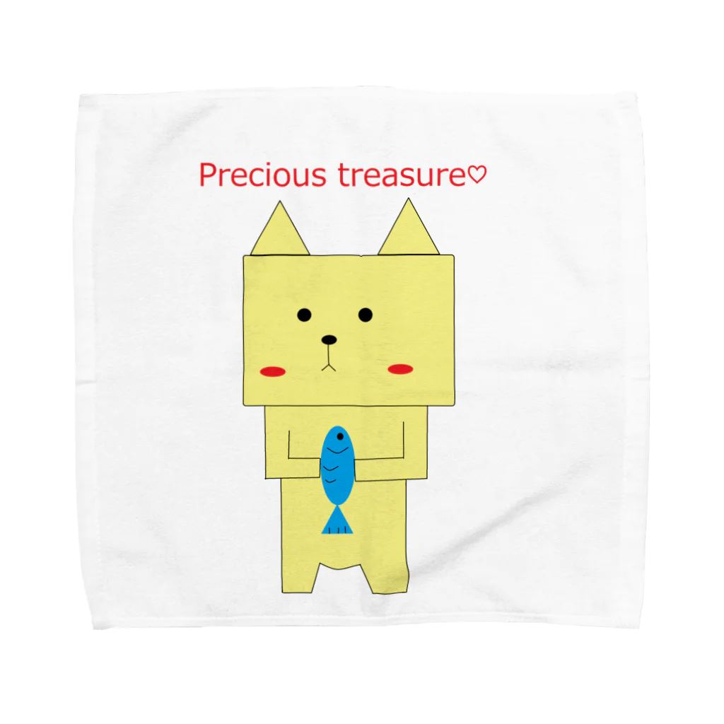 みゃーこでパープルのPrecious treasure Towel Handkerchief