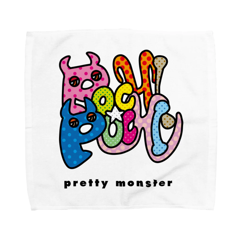 pochi-pochiのpochi-pochiマークの長袖シリーズ Towel Handkerchief