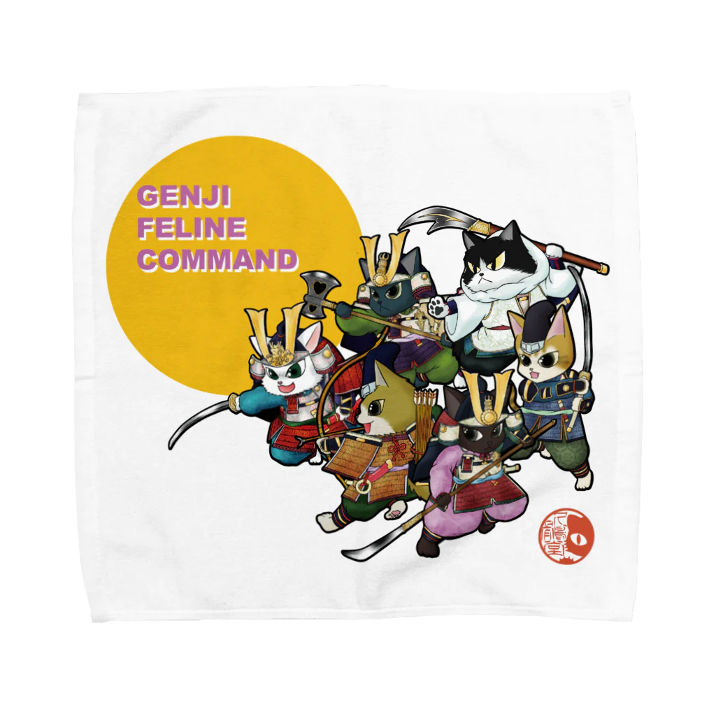 ねこや久鶻堂の突撃！ねこ源氏 Towel Handkerchief