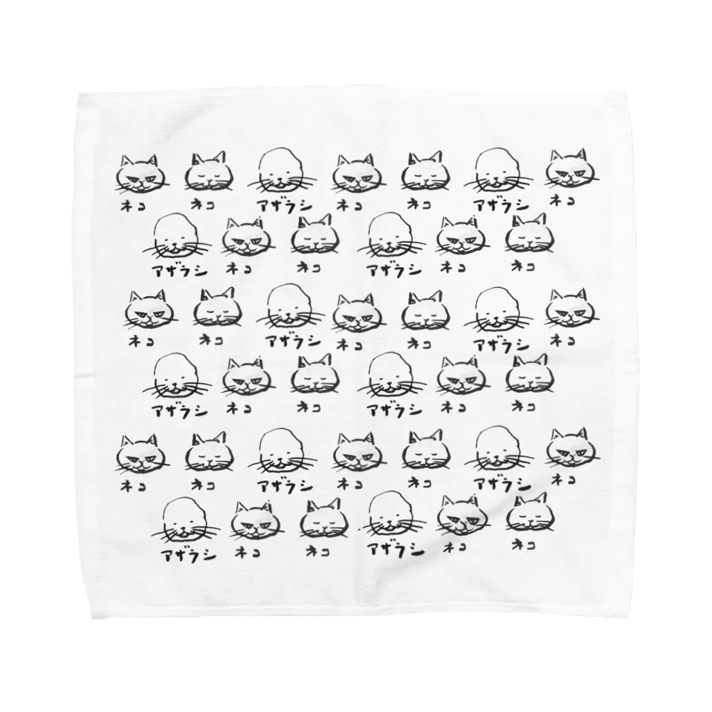 kingrocketsのねこねこアザラシ Towel Handkerchief