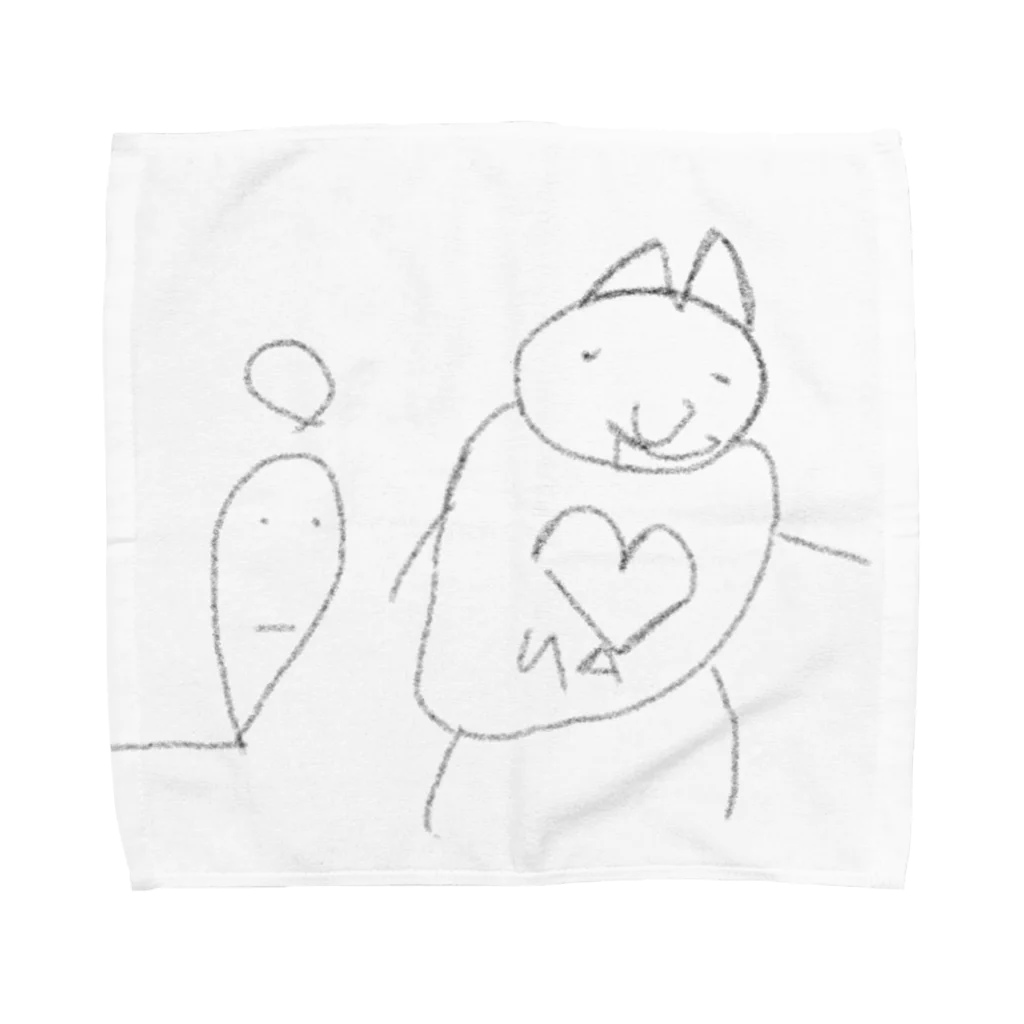 あさみんの魂と猫。 Towel Handkerchief