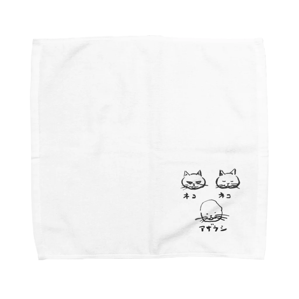 kingrocketsのねこねこあざらし Towel Handkerchief