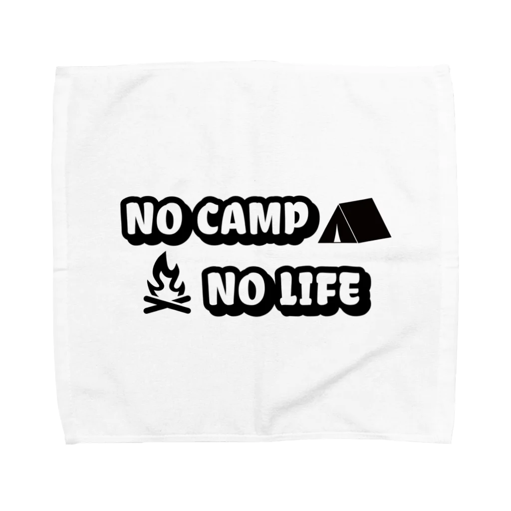 アウトドアデザインのNO CAMP NO LIFE タオルハンカチ