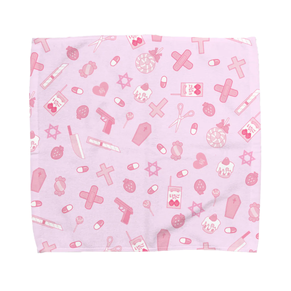 💗江崎びす子officialスズリ💗の病みかわいい Towel Handkerchief