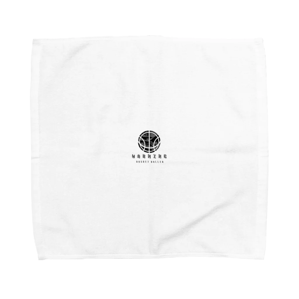 バスケとかキカガクモヨウとかのバスケ ボール シンプル モノクロ Towel Handkerchief