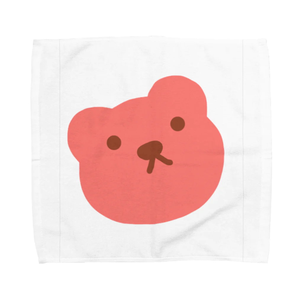 atelier maruruのピンクマ Towel Handkerchief