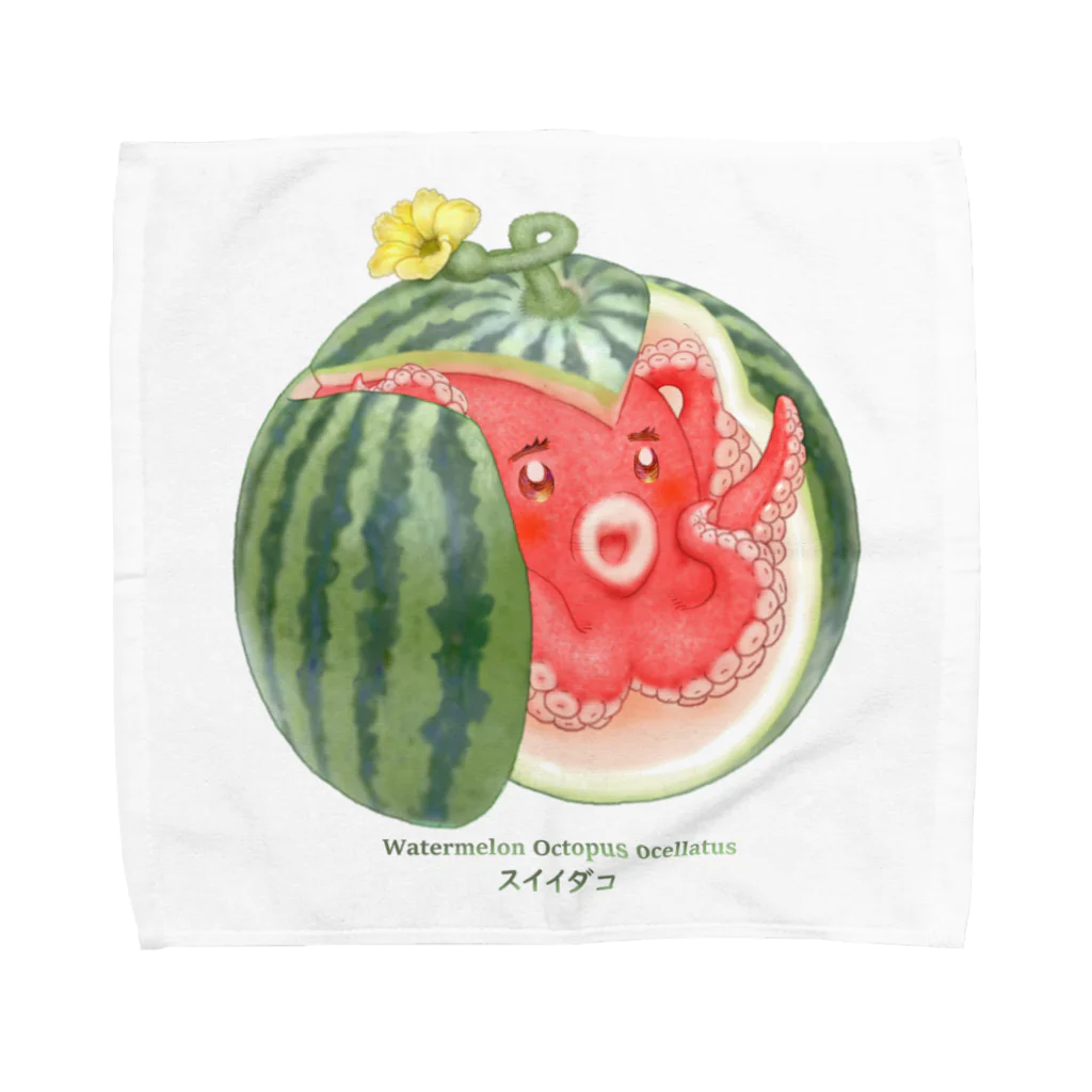 おやさい妖精さんの お店🌱のスイイダコ Towel Handkerchief