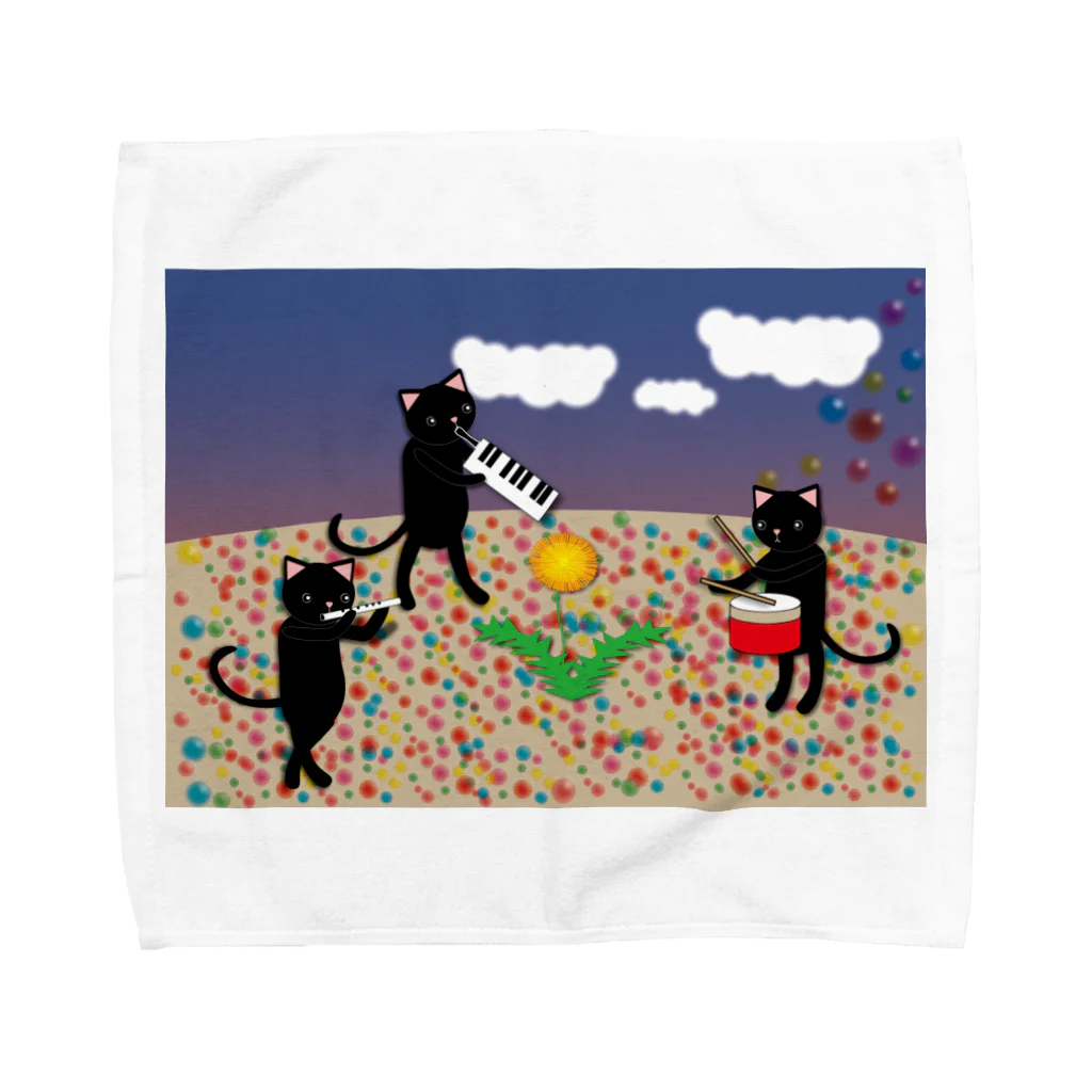 高田万十の虹色の砂 Towel Handkerchief