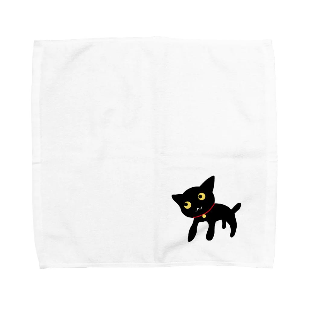 のほほん屋の黒猫さん Towel Handkerchief