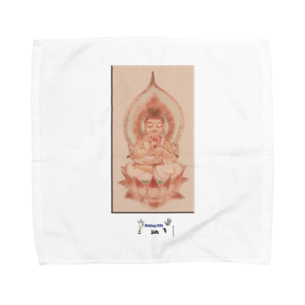 Making FOOLの五百幼童経の世界 仏画 008：Buddha A3-2 003 Towel Handkerchief