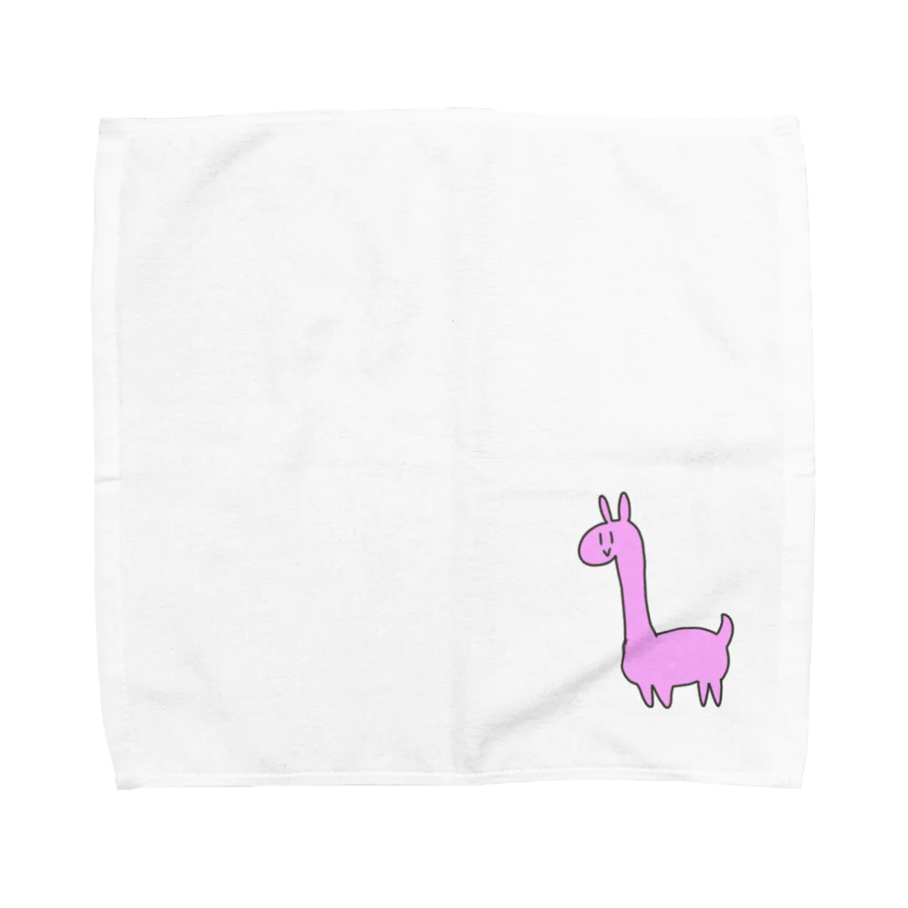 十織のお店の謎のピンク生き物 Towel Handkerchief
