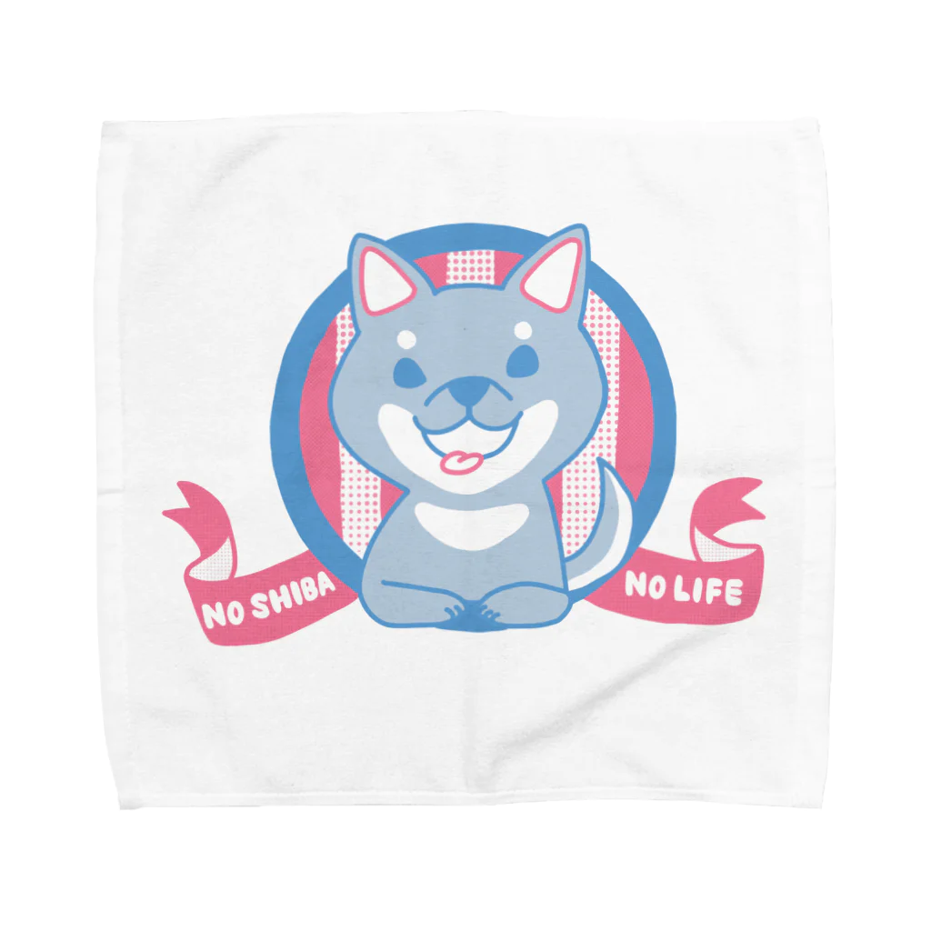 ともえのえ - 柴犬とか動物色々のNO SHIBA NO LIFE （黒柴バージョン） Towel Handkerchief