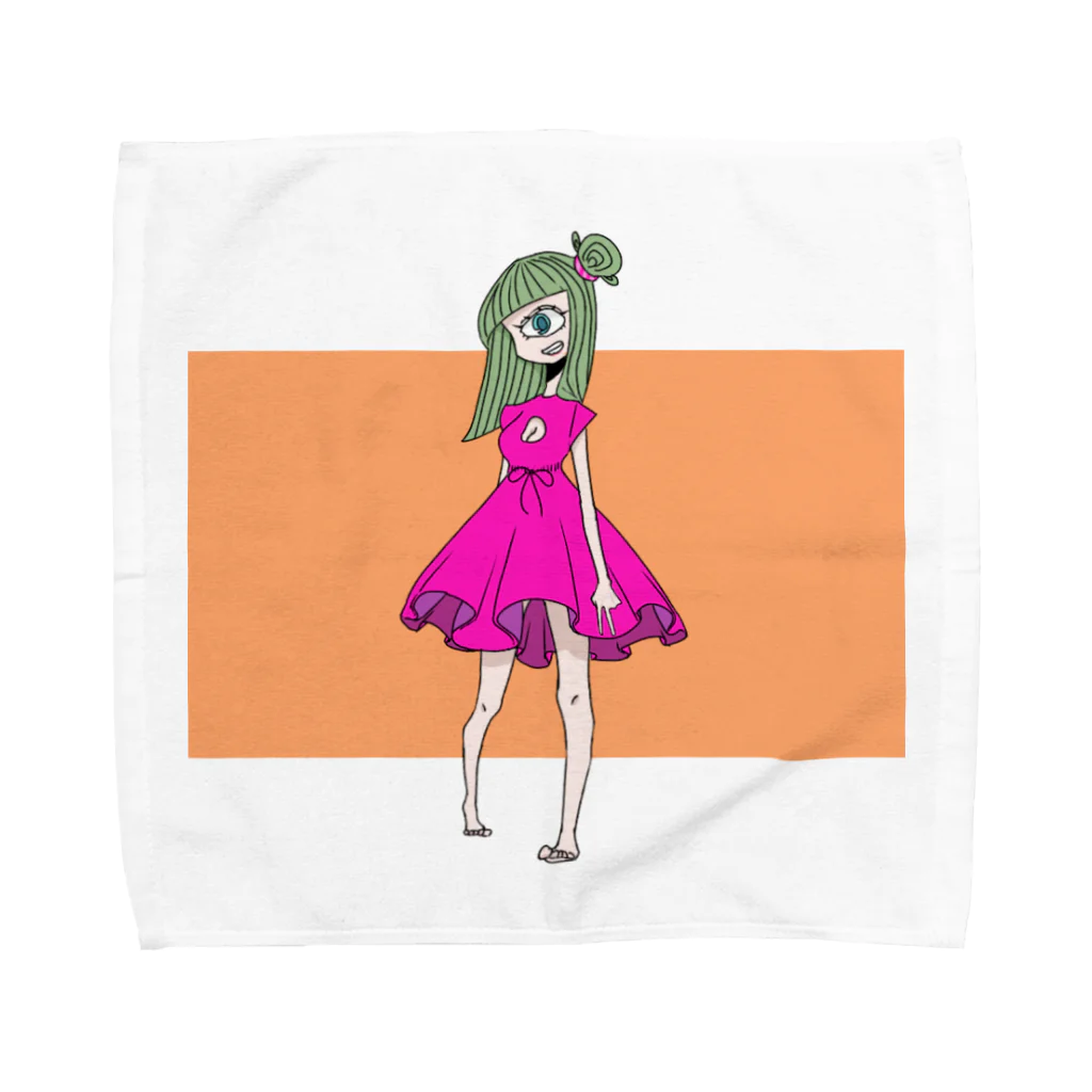 モノトーン星物販ブースの単眼Girl Towel Handkerchief