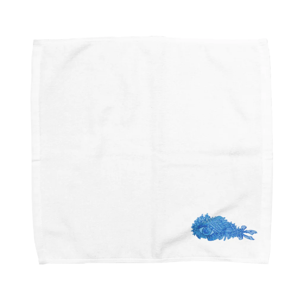 私の好きなモノの碧い目の魚 Towel Handkerchief