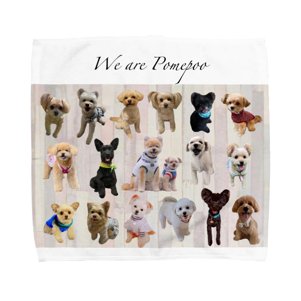 LiLunaのWe are Pomepoo Lサイズ Towel Handkerchief