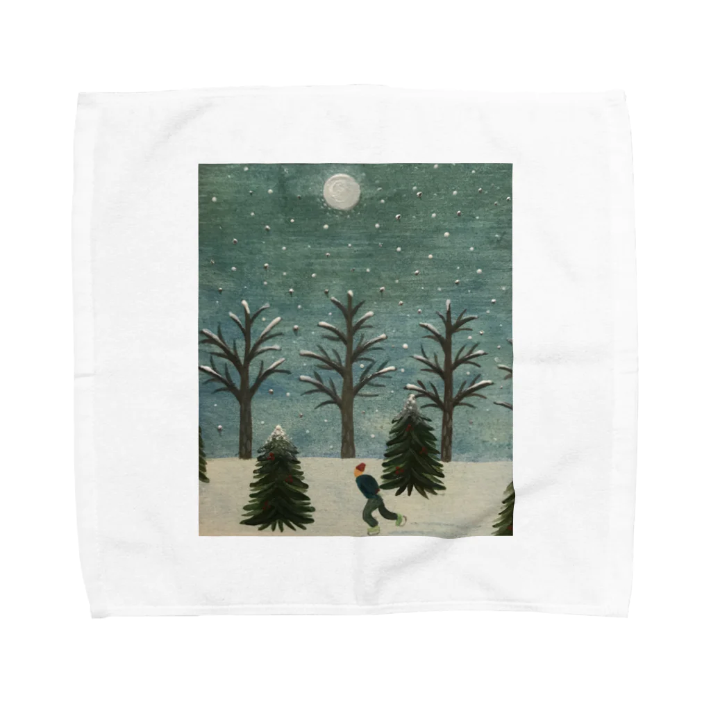 kayashopの雪を駆ける Towel Handkerchief