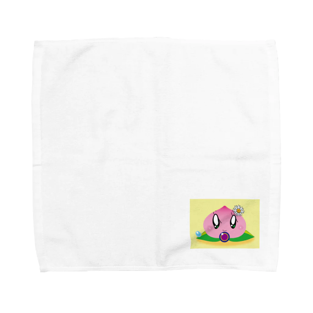 studiorippleの桃ちゃん Towel Handkerchief