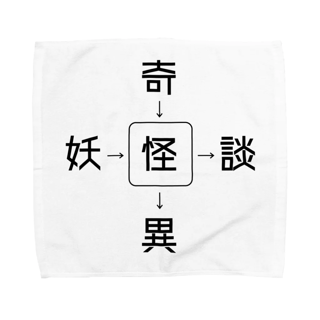 秀（syu）の怪ことばグッズ Towel Handkerchief