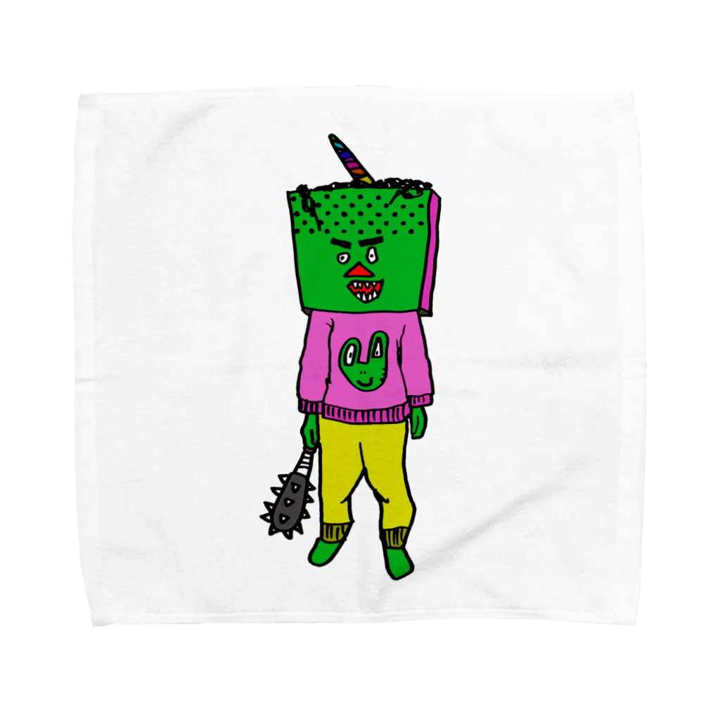 被り色鬼専門店の被り緑鬼 Towel Handkerchief