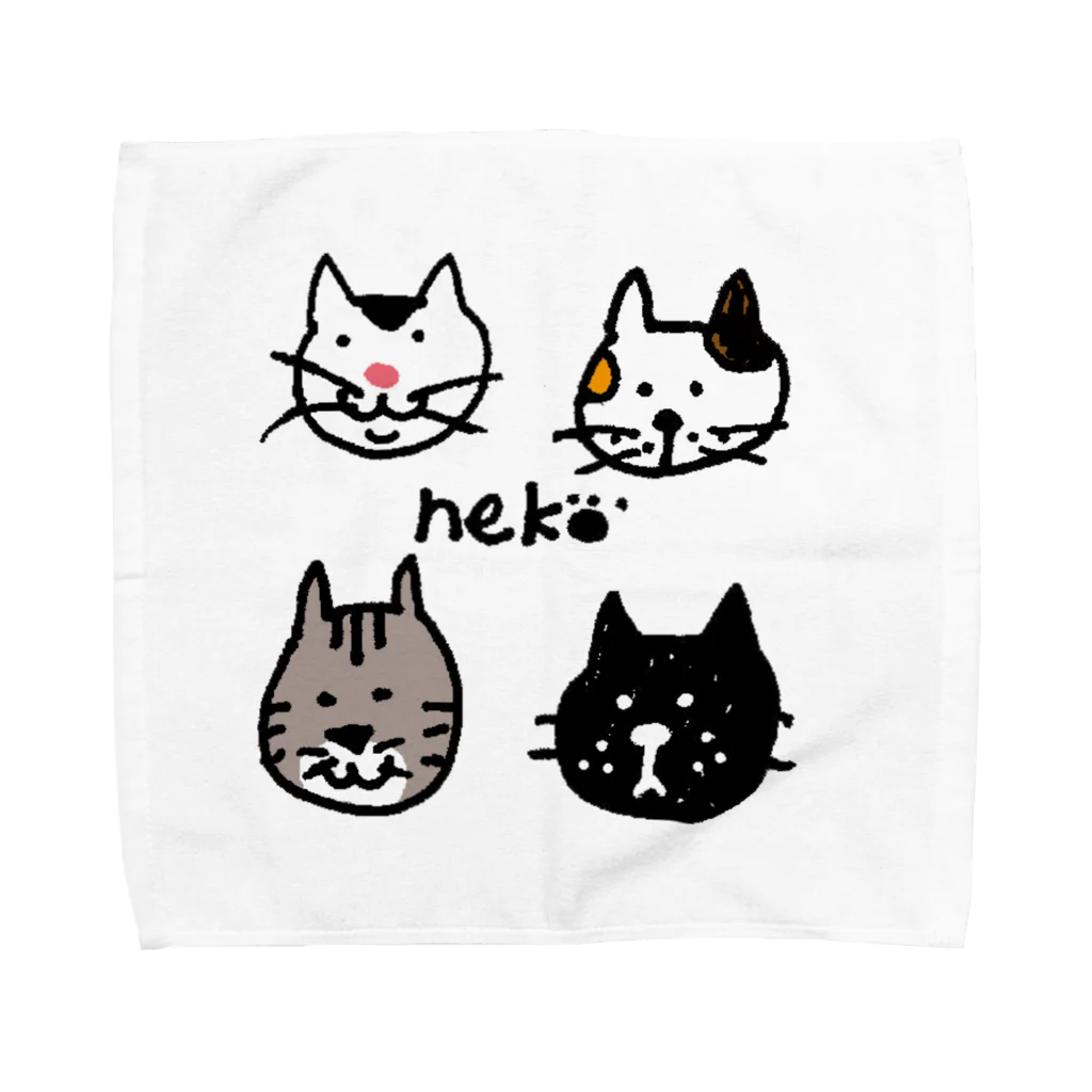 Peco Peco Boo&Carotte cocon❋のnekoたち Towel Handkerchief