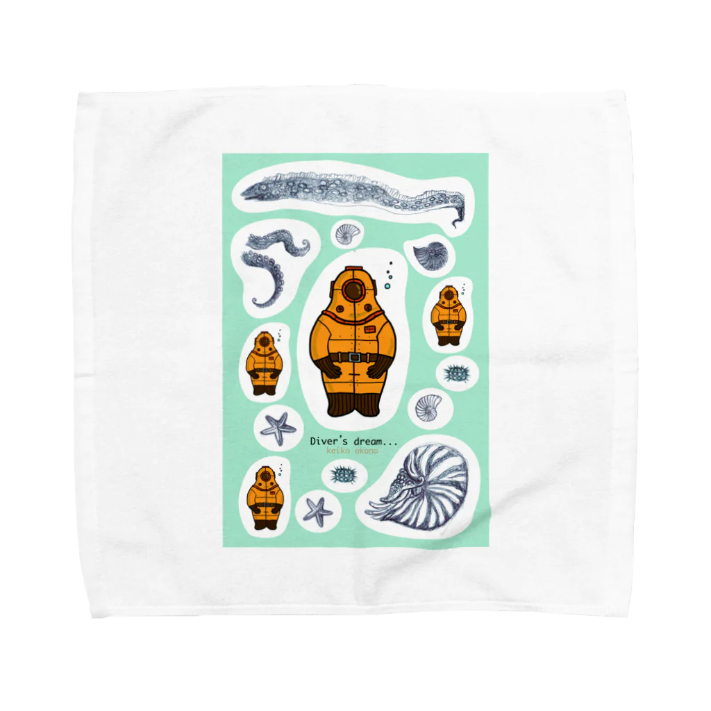 okanoxnekoのDIVER'S DREAM Towel Handkerchief