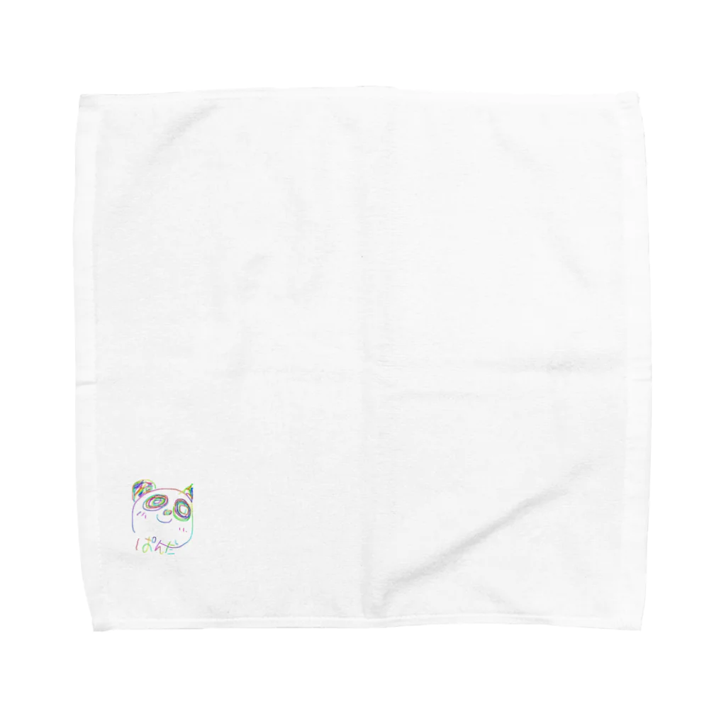 mikaのカラフルパンダ Towel Handkerchief
