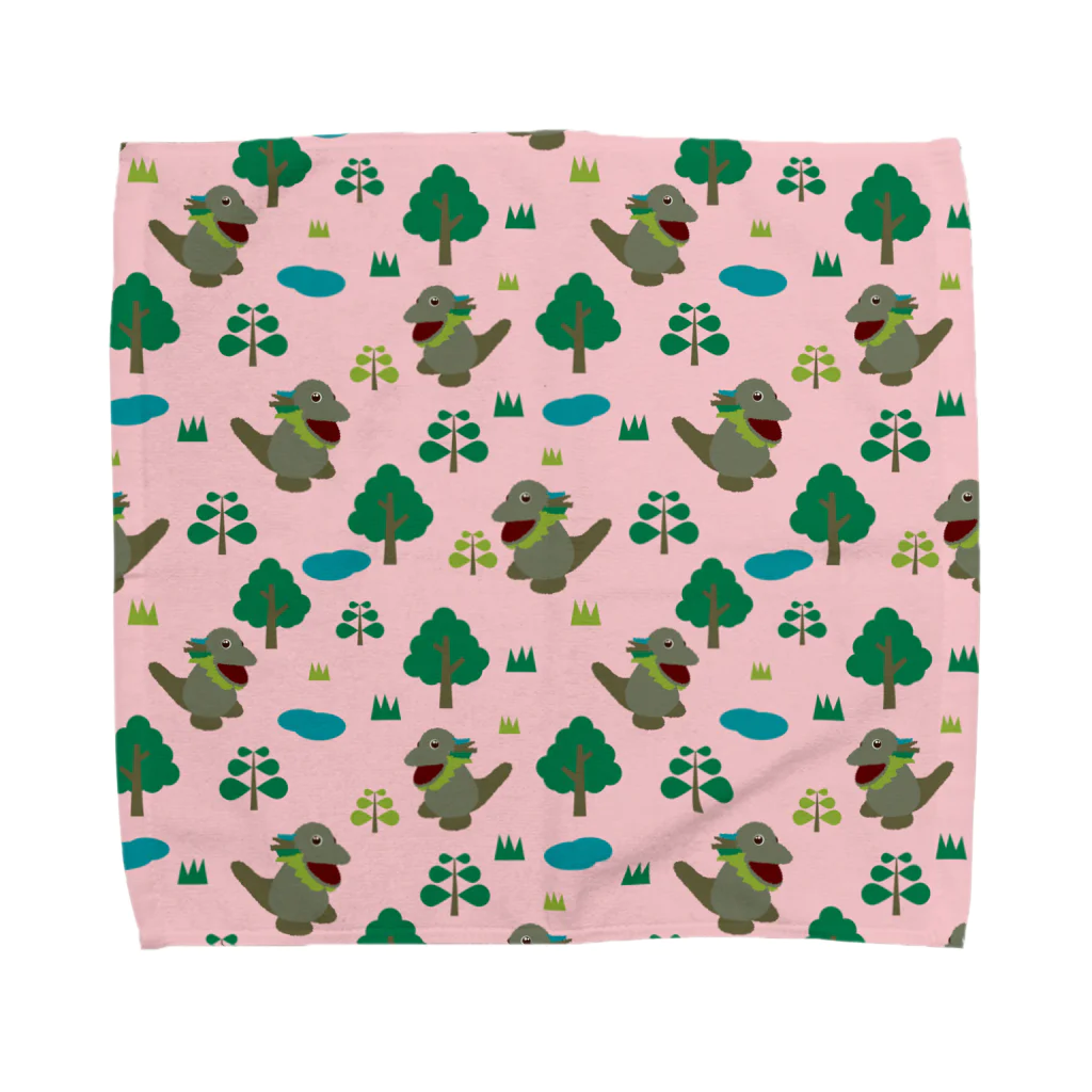 TURBO_subのモッコメリアンパターン-ピンク Towel Handkerchief