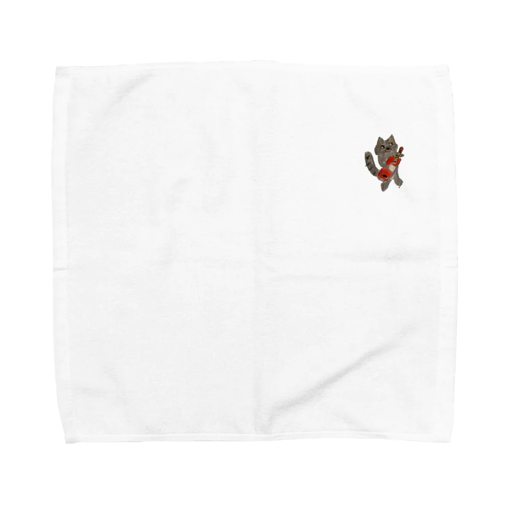 お雑煮のrocker（猫） Towel Handkerchief