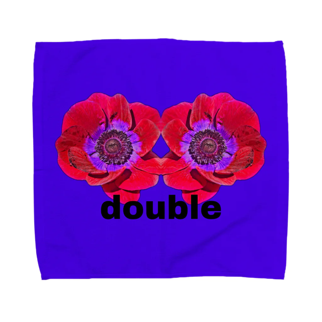 ANGA by Nuxeのdouble  purple Towel Handkerchief