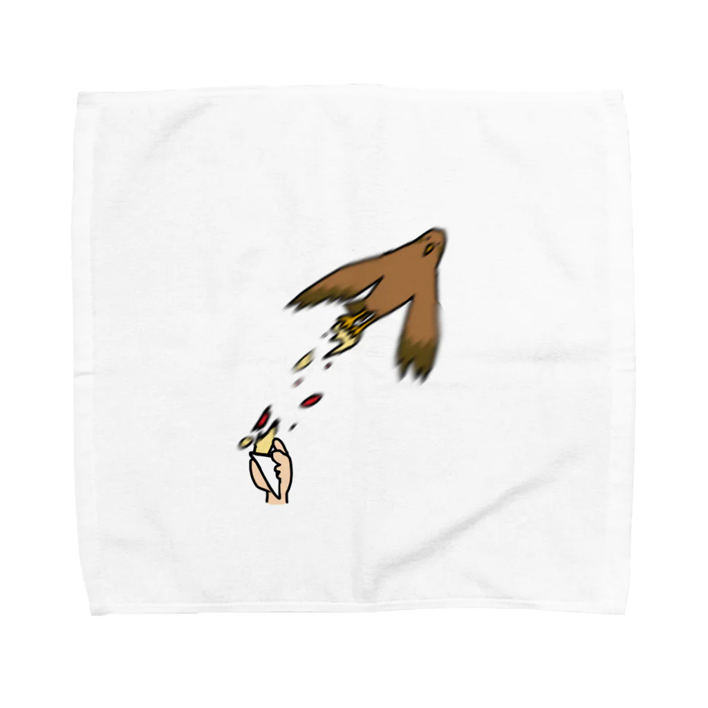 Dosukoi-van-cartierの俺のクレープを奪ったトンビ Towel Handkerchief