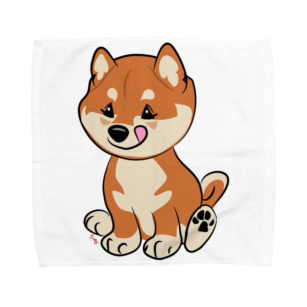 (≡‘∞‘≡)RYamamotoの柴こいぬ Towel Handkerchief