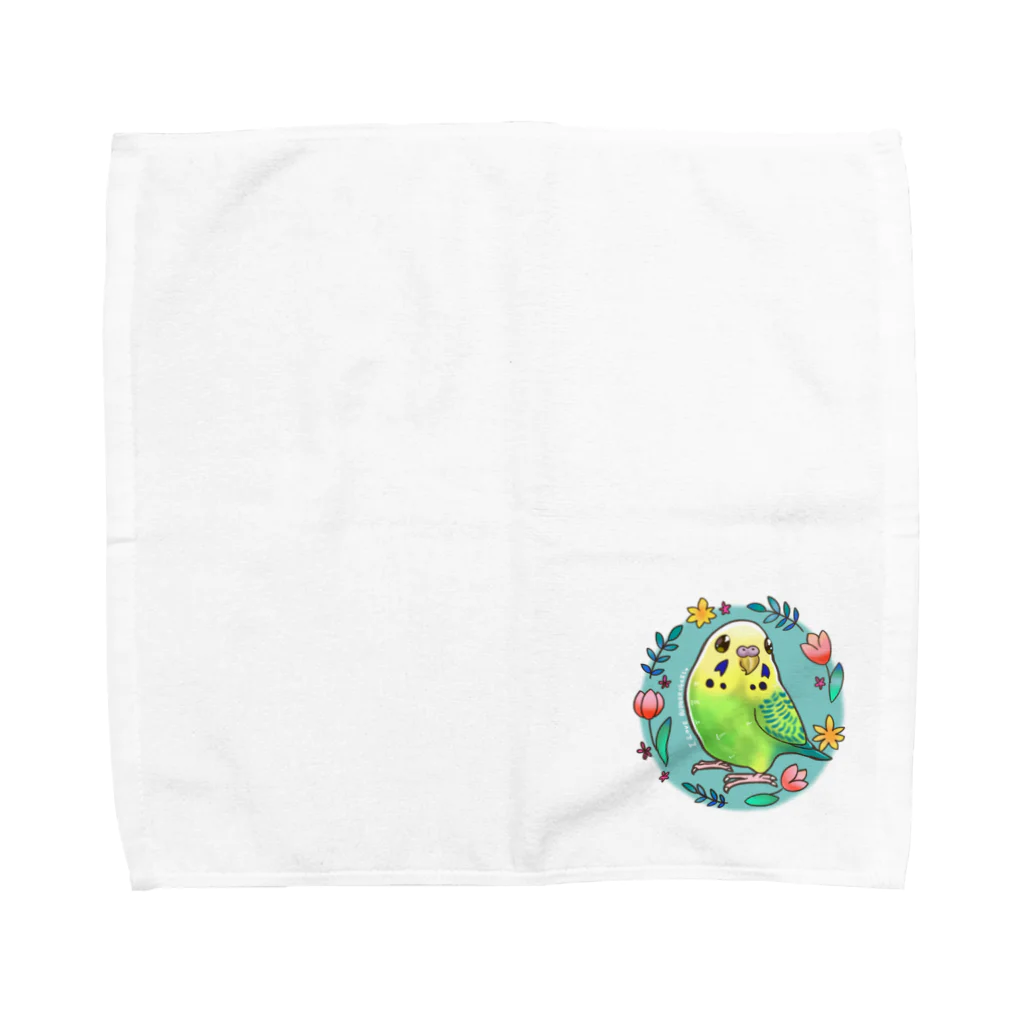 甘えん坊オカメインコのセキセイインコ原種ちゃん Towel Handkerchief