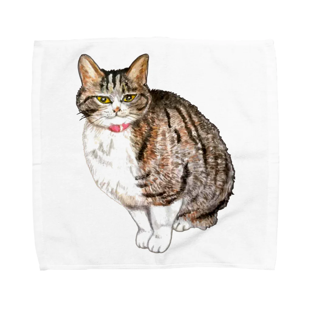 またたびの猫のチーちゃん Towel Handkerchief