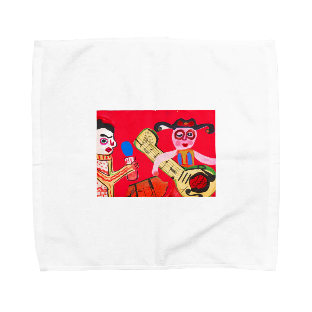 秋永アートのq Towel Handkerchief