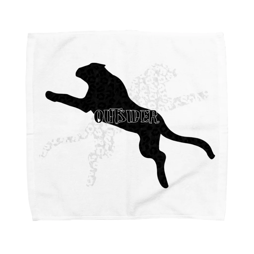 Ａ’ｚｗｏｒｋＳのクロヒョウ＆シロヒョウ～OUTSIDER～ Towel Handkerchief