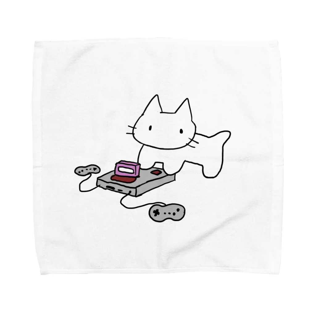 ふわもこファンタジー（お店）のねこオンザゲーム Towel Handkerchief