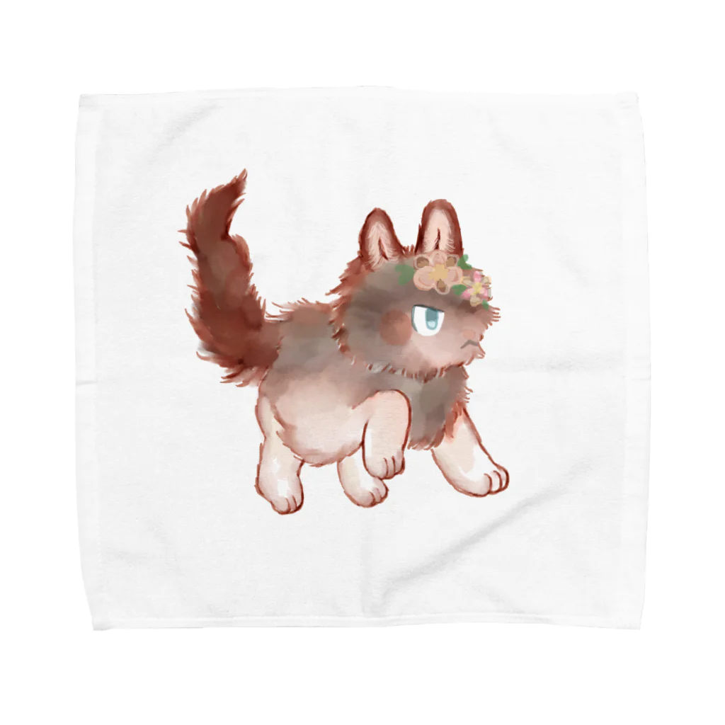 ノアオオカミのオオカミのウルフル Towel Handkerchief