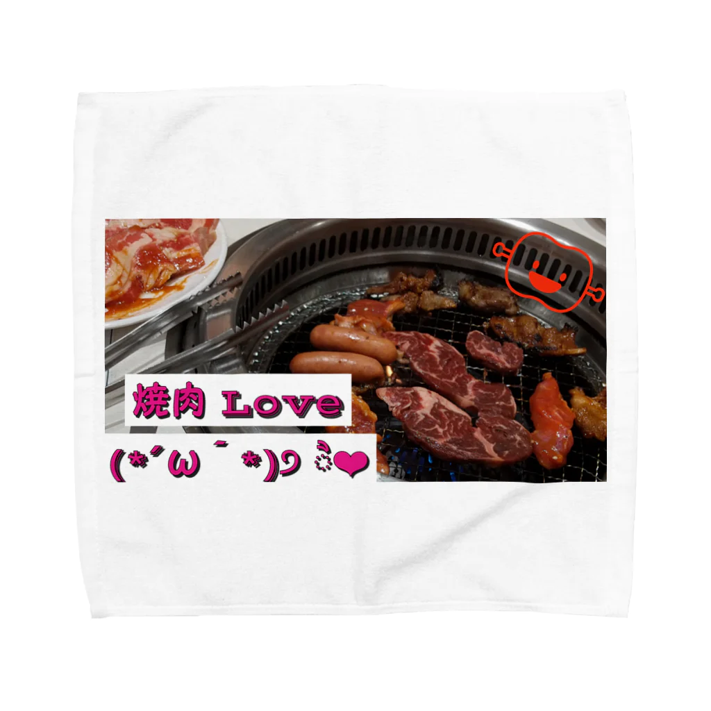 ルキちゃの焼肉Loveグッズ Towel Handkerchief