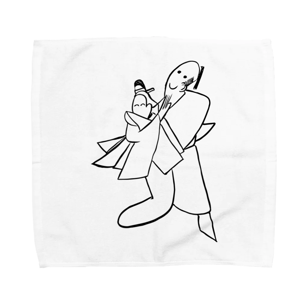 junsen　純仙　じゅんせんのJUNSEN（純仙）江戸　照れくさい間柄　３５８A Towel Handkerchief