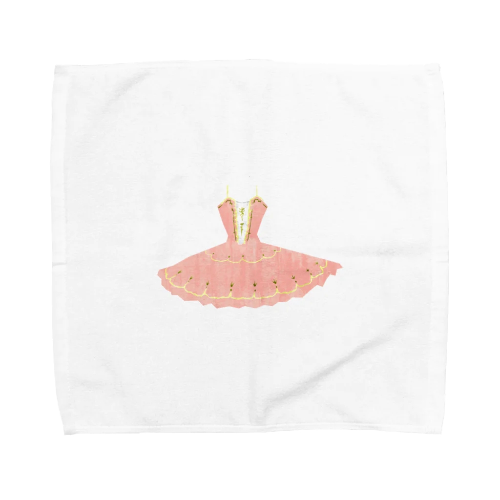 tiaraballetartのピンクチュチュ Towel Handkerchief