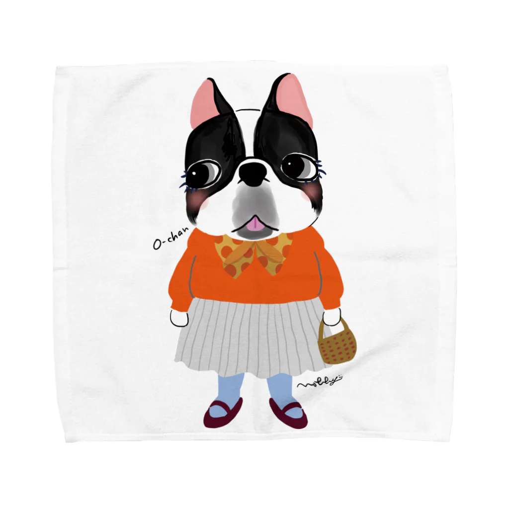 Nobby's SUZURI shopのフレブルのおーちゃん（背景なし） Towel Handkerchief