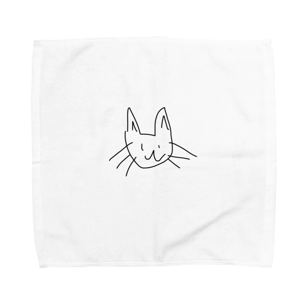 日本人の10秒で描いた猫 Towel Handkerchief