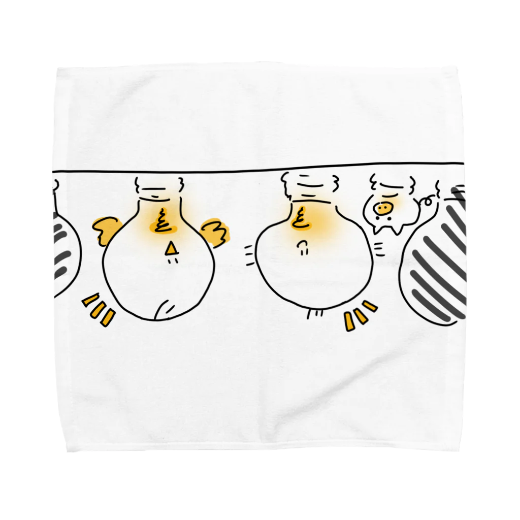 三つ子の部屋のお見合い Towel Handkerchief